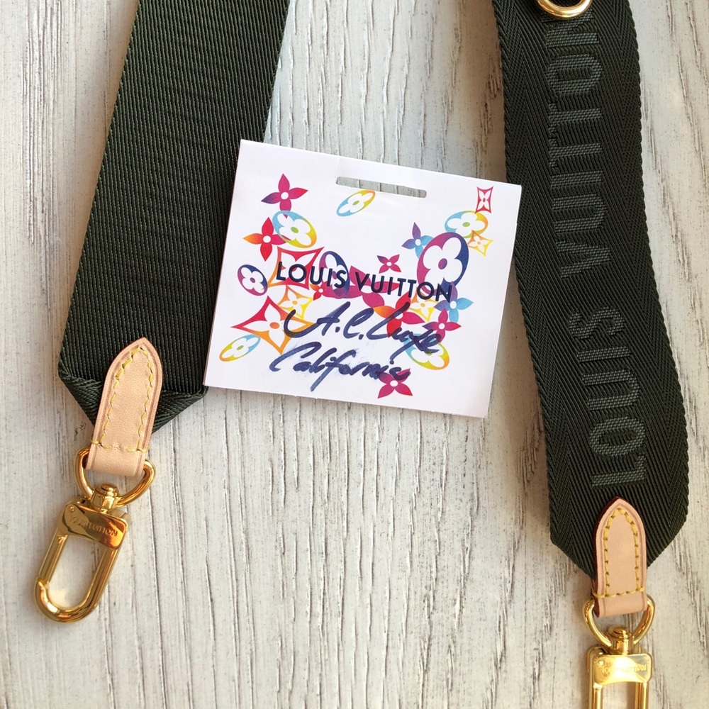 New Louis Vuitton khaki bandouliere strap - Picture 2 of 8